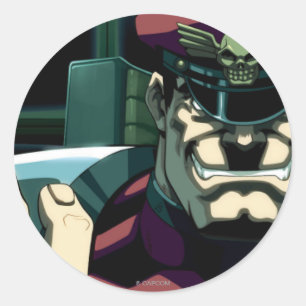 Sticker Rond Bison élevé main