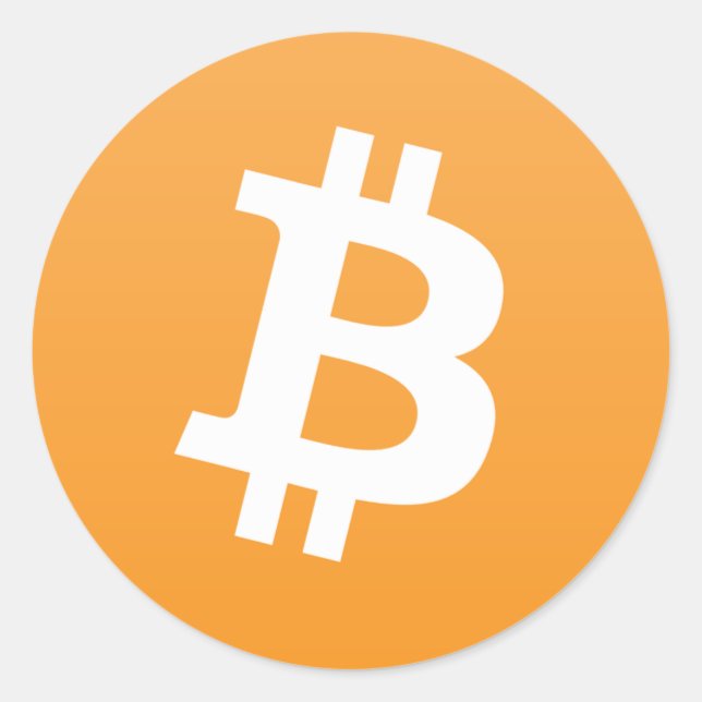 Sticker rond Bitcoin (Devant)