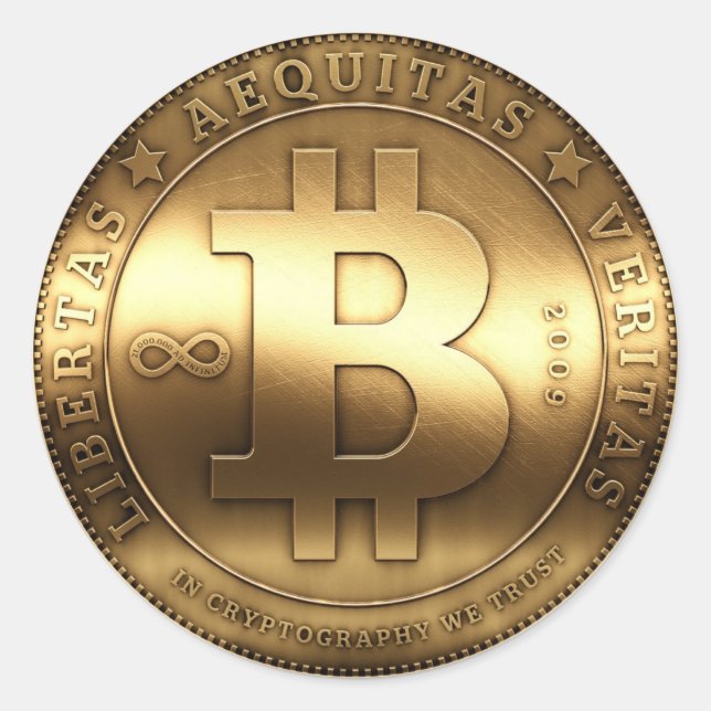 Sticker Rond Bitcoin (Devant)
