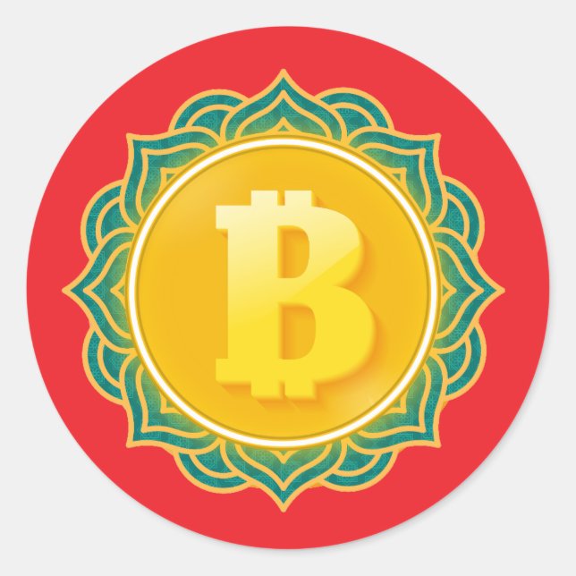 STICKER ROND BITCOIN (Devant)
