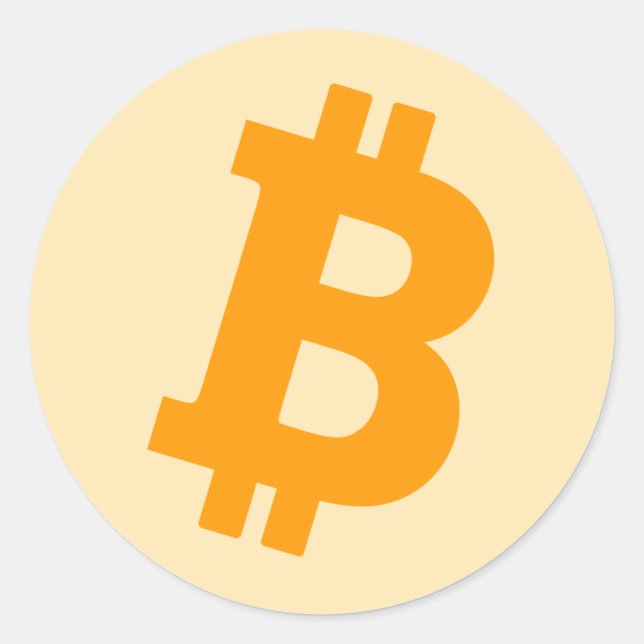 Sticker Rond Bitcoin (Devant)