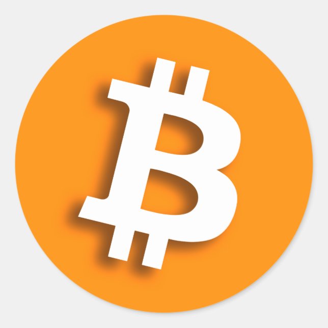STICKER ROND "BITCOIN" (Devant)
