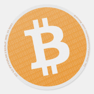 Sticker Rond Bitcoin crypto currency round