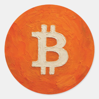 Sticker Rond Bitcoin Standard (Oil, Style: 3)