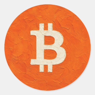 Sticker Rond Bitcoin Standard (Oil, Style: 4)