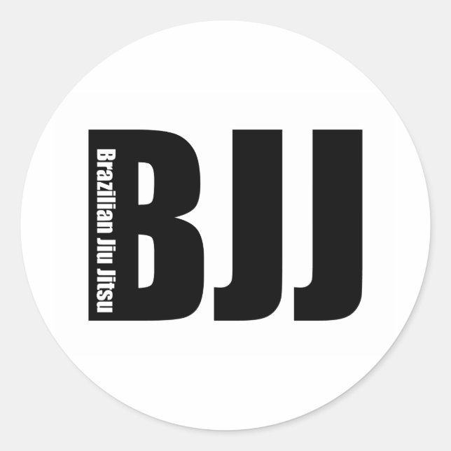 Sticker Rond BJJ - Jiu Jitsu brésilien (Devant)