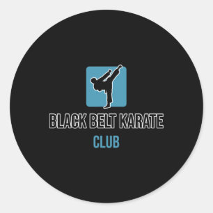 Sticker Rond Black Belt Karate Club