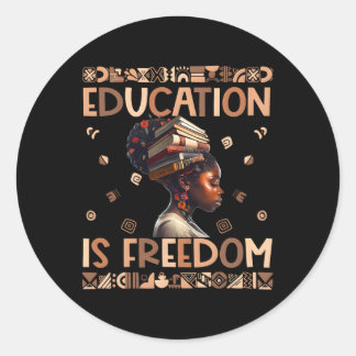 Sticker Rond Black History Month Black Leaders African American