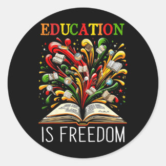 Sticker Rond Black History Month Black Leaders African American