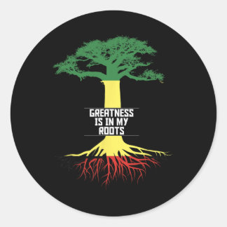 Sticker Rond Black History Month Pride African American History