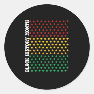 Sticker Rond Black History Month Toxine d'Afrique
