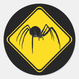 Sticker Rond Black Widow Xing !