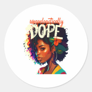 Sticker Rond Blackité Noir Chaque Mois Histoire Noire Africaine
