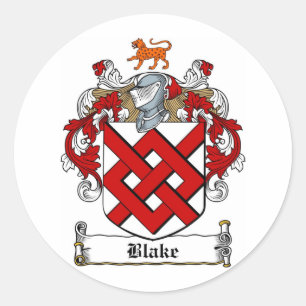 STICKER ROND BLAKE FAMILLE CREST - BLAKE COAT OF ARMS