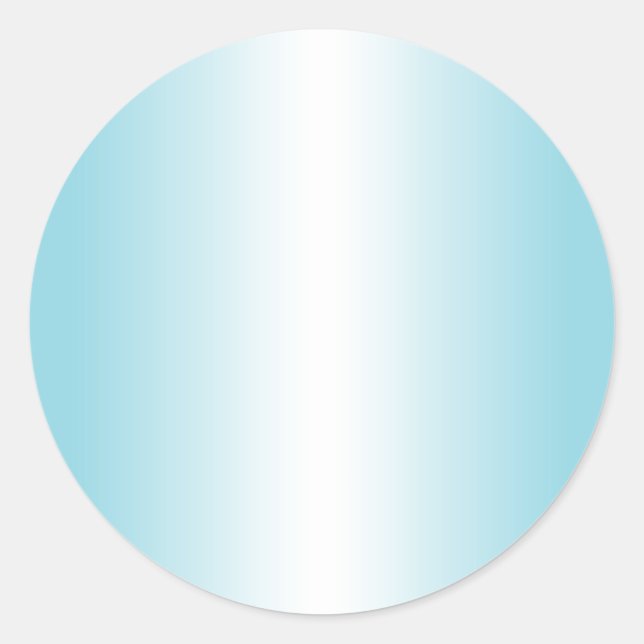 Sticker Rond Blanc et dégradé bleu de l'oeuf de Robin (Devant)
