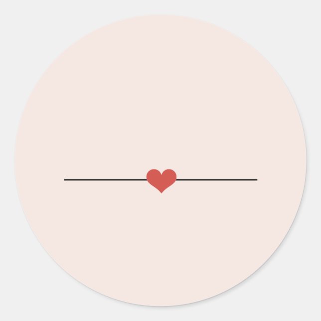 Sticker Rond Blanc rose pâle (Devant)