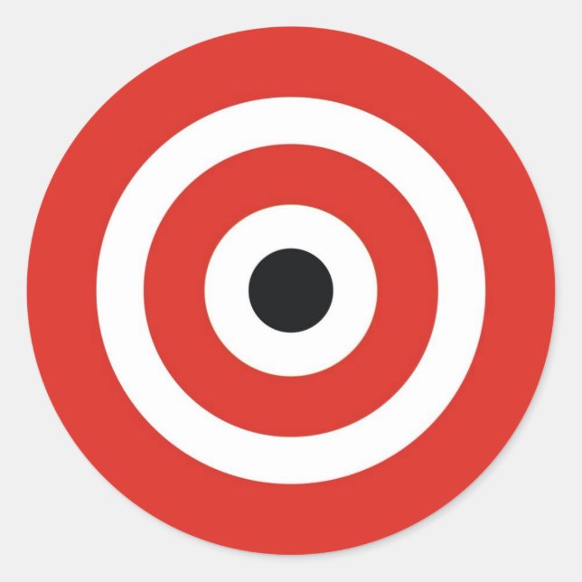 STICKER ROND BLANC ROUGE (Devant)