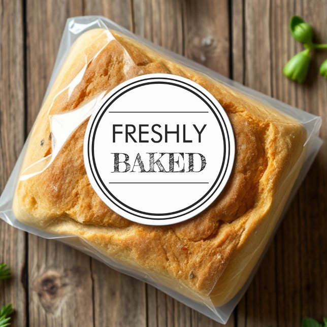 Sticker Rond BLANCHE | Boulangerie de pain frais (Créateur téléchargé)