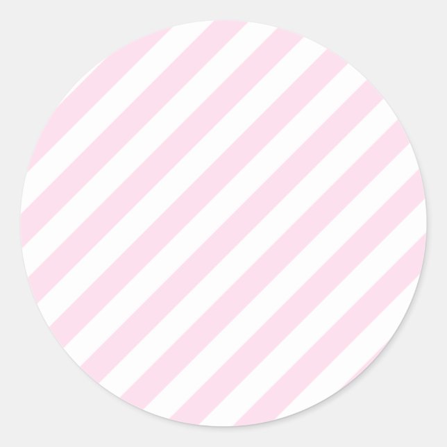 Sticker Rond Blancs et roses clairs. (Devant)