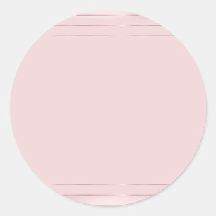 Sticker Rond Blank Modèle tendance élégant moderne Rose or