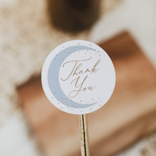 Sticker Rond Bleu au-dessus du Baby shower des garçons de la lu