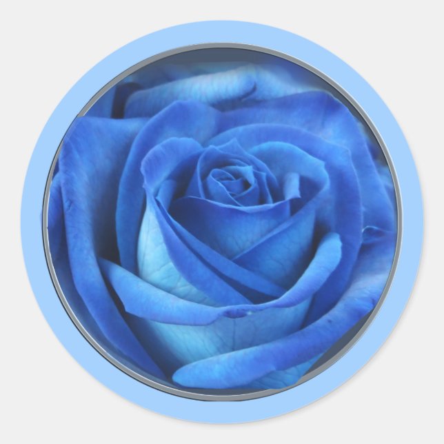 Sticker Rond Bleu biblique 1b sur bleu clair (Devant)