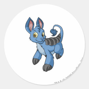 Sticker Rond Bleu Bori
