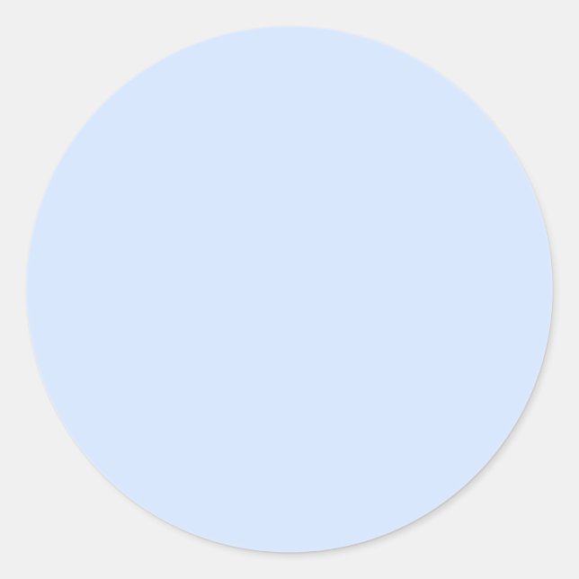 Sticker Rond Bleu clair bébé (Devant)