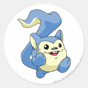 Sticker Rond Bleu de Meerca