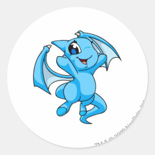 Sticker Rond Bleu de Shoyru