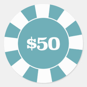 Sticker Rond Bleu des dessous de verre 50 de tisonnier