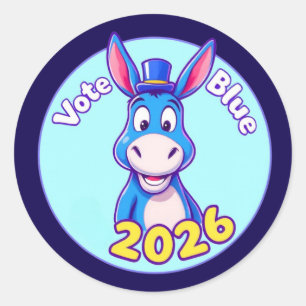 Sticker Rond bleu du vote en 2026