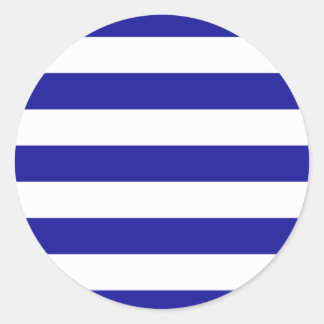 Sticker Rond Bleu et blanc de base