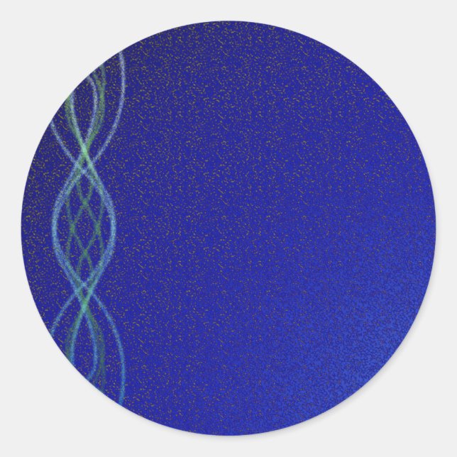 Sticker Rond Bleu Foncé (Devant)