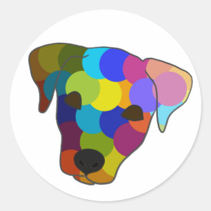 Sticker Rond Bleu foncé