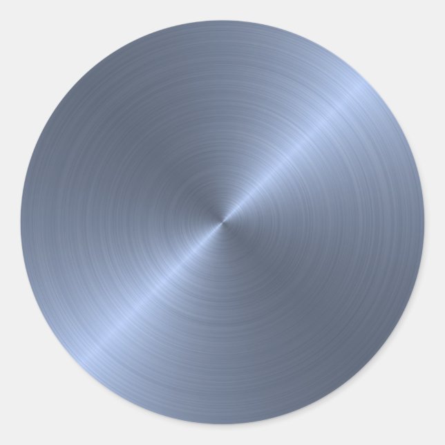 Sticker Rond Bleu métallique (Devant)