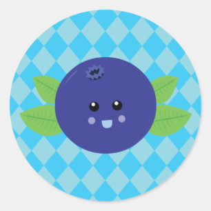 Sticker Rond Bleu mou