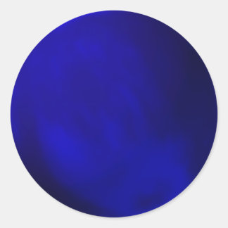 Sticker Rond Bleu royal métallique