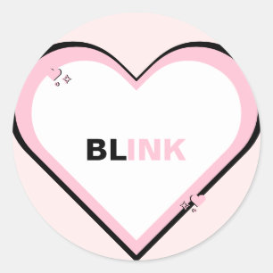 Sticker Rond Blink Kpop Cute Ado esthétique