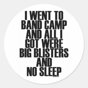 Sticker Rond Blisters du camp de bande