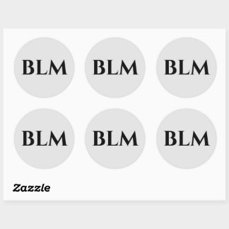 STICKER ROND BLM