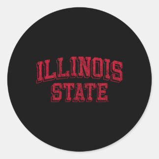 Sticker Rond Bloc de l'Illinois State Redbirds Arch