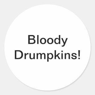 Sticker Rond Bloody Drumpkins ! Jeff Hankamer Artjunkhaus Comic