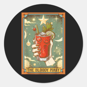 Sticker Rond Bloody Mary Boire Tail The Bloody Mary Tarot Ca