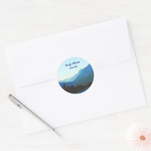 Sticker Rond Blue Banff