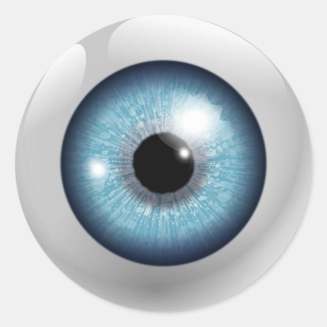 Sticker Rond Blue Eyeball (Devant)