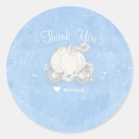 Blue Sparkle Carriage Cinderella Party Favoriser