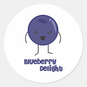 Sticker Rond Blueberry