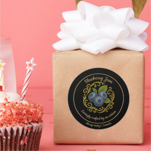 Sticker Rond Blueberry Dream – Artisan Jam Label
