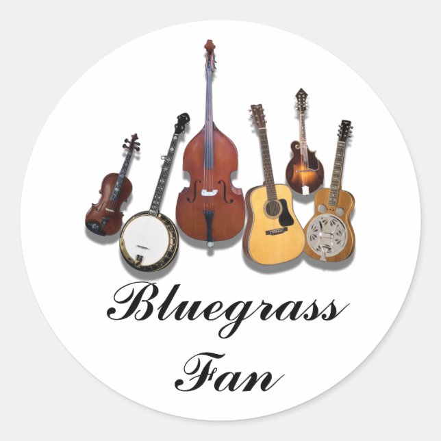 STICKER ROND BLUEGRASS FAN-STICKER (Devant)